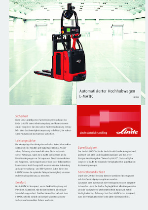 Pallet Stackers Sta op Rider Platform Linde L-MATIC
