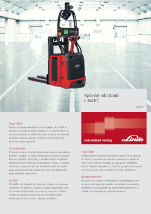 Pallet Stackers Sta op Rider Platform Linde L-MATIC