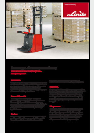 Walkie stapelaars Linde L16AP Std.