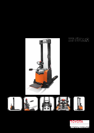 Pallet Stackers Sta op Rider Platform Toyota SPE120