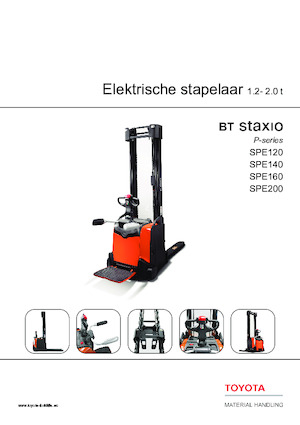 Pallet Stackers Sta op Rider Platform Toyota SPE120