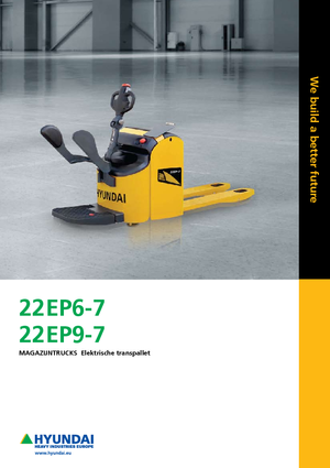 Pallet Trucks Staande Bestuurder Platform Hyundai 22 EB 9-7