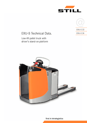 Pallet Trucks Staande Bestuurder Platform Still EXU-S 24