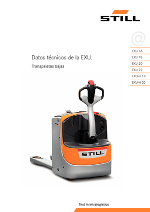 Pallet Trucks Staande Bestuurder Platform Still EXU-S 24