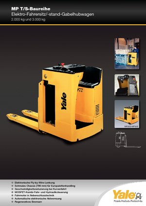 Pallet Trucks Staande Bestuurder Platform Yale MP 20 T