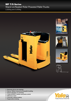 Pallet Trucks Staande Bestuurder Platform Yale MP 20 T