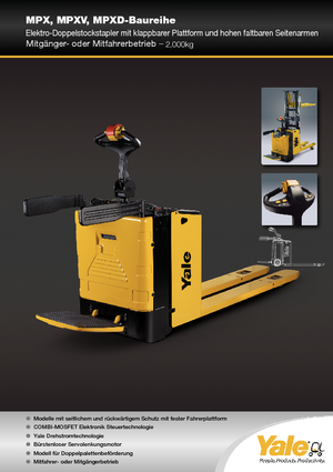 Pallet Trucks Staande Bestuurder Platform Yale MP20X 