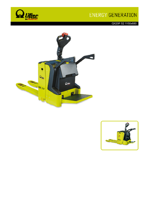 Pallet Trucks Staande Bestuurder Platform PRAMAC Lifter QX 20 P