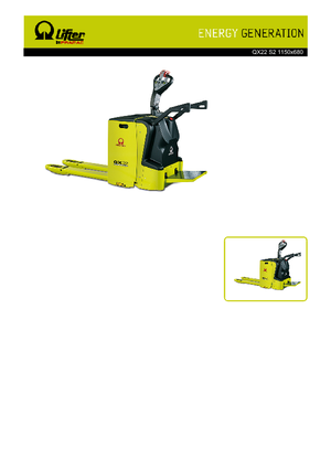 Pallet Trucks Staande Bestuurder Platform PRAMAC Lifter QX 22
