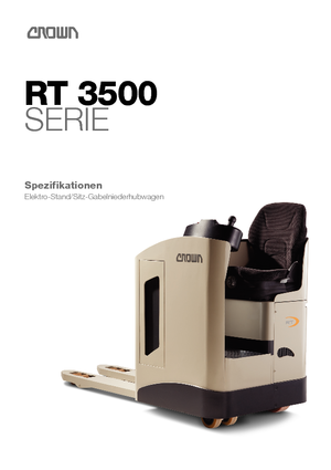 Pallet Trucks Staande Bestuurder Platform Crown RT 3510-2.0