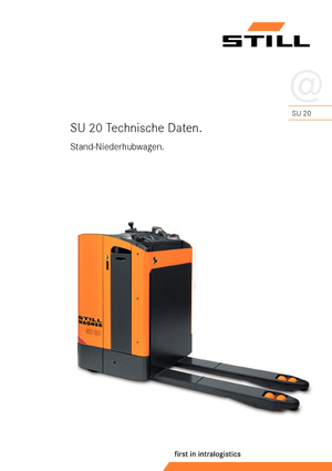 Pallet Trucks Staande Bestuurder Platform Still SU 20