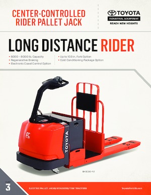 Pallettrucks Zittende Bestuurder Toyota 8HBC30