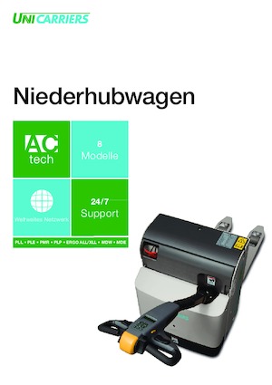 Pallettrucks Zittende Bestuurder UniCarriers Ergo XLL 200