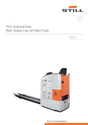 Pallettrucks Zittende Bestuurder Still FS-X 33