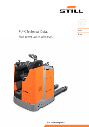 Pallettrucks Zittende Bestuurder Still FU-X 20