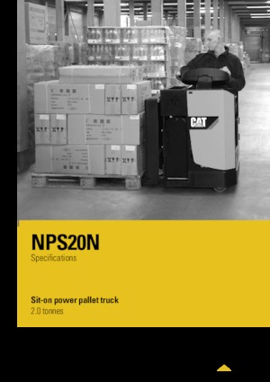Pallettrucks Zittende Bestuurder Caterpillar NPS20N