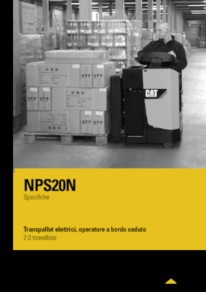 Pallettrucks Zittende Bestuurder Caterpillar NPS20N