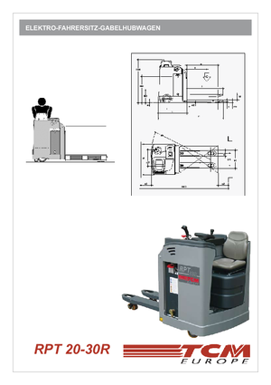 Pallettrucks Zittende Bestuurder TCM RPT 20 R