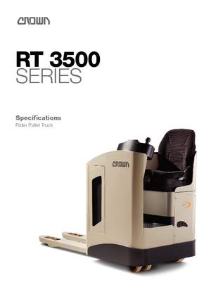 Pallettrucks Zittende Bestuurder Crown RT 3520-2.2
