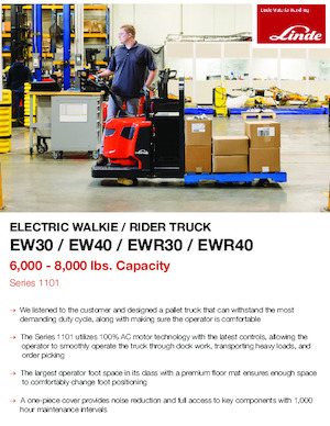 Pallet Trucks Staande Bestuurder Platform Linde EWR40