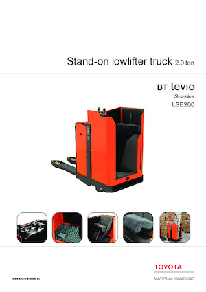 Pallet Trucks Staande Bestuurder Platform Toyota LSE200