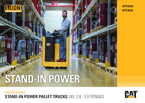 Pallet Trucks Staande Bestuurder Platform Caterpillar NPR30N2