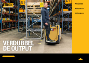 Pallet Trucks Staande Bestuurder Platform Caterpillar NPV20N3D