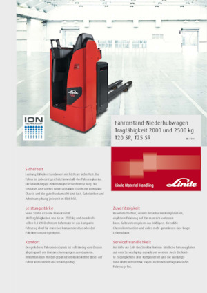 Pallet Trucks Staande Bestuurder Platform Linde T25SR 