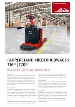 Meelooppallettruck Linde T16P	