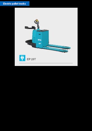 Pallet Trucks Staande Bestuurder Platform Baoli EP 20T