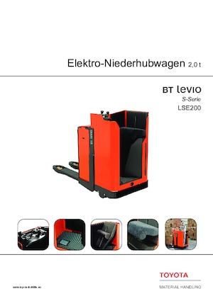 Pallet Trucks Staande Bestuurder Platform Toyota LSE200