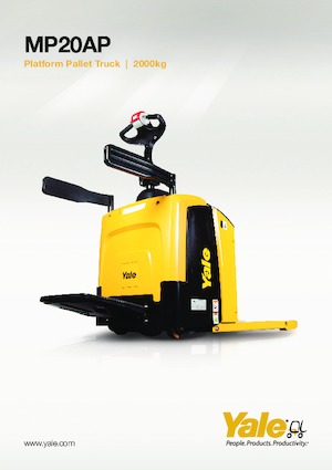 Pallet Trucks Staande Bestuurder Platform Yale MP20AP