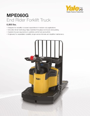 Pallet Trucks Staande Bestuurder Platform Yale MPE060-G