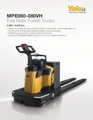 Pallet Trucks Staande Bestuurder Platform Yale MPE080-VH