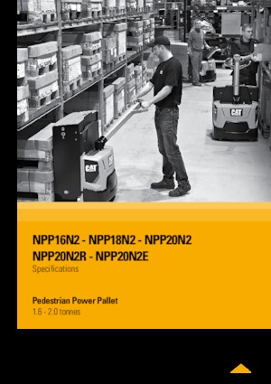 Pallet Trucks Staande Bestuurder Platform Caterpillar NPP20N2R