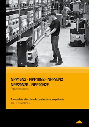 Pallet Trucks Staande Bestuurder Platform Caterpillar NPP20N2R