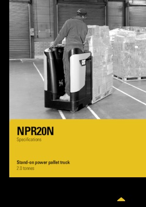 Pallet Trucks Staande Bestuurder Platform Caterpillar NPR20N