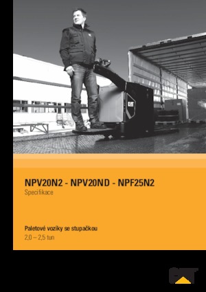 Pallet Trucks Staande Bestuurder Platform Caterpillar NPV20N2