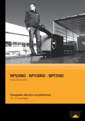 Pallet Trucks Staande Bestuurder Platform Caterpillar NPV20ND