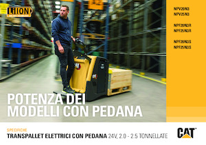 Pallet Trucks Staande Bestuurder Platform Caterpillar NPV25N3