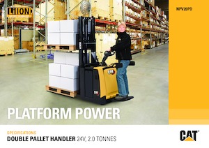 Pallet Trucks Staande Bestuurder Platform Caterpillar NPV20PD