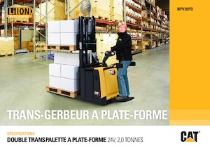 Pallet Trucks Staande Bestuurder Platform Caterpillar NPV20PD