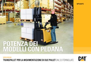 Pallet Trucks Staande Bestuurder Platform Caterpillar NPV20PD