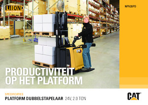 Pallet Trucks Staande Bestuurder Platform Caterpillar NPV20PD
