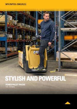 Pallet Trucks Staande Bestuurder Platform Caterpillar NPV25N3