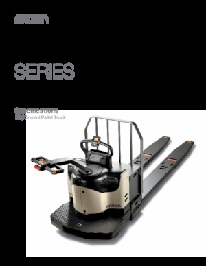 Pallet Trucks Staande Bestuurder Platform Crown PE 4500-60