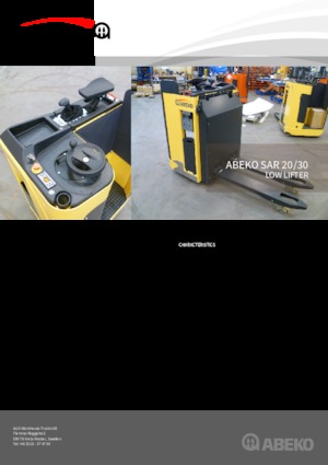Pallet Trucks Staande Bestuurder Platform Actil Warehouse Trucks SAR 30