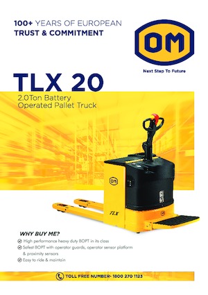 Pallet Trucks Staande Bestuurder Platform OM TLX 20