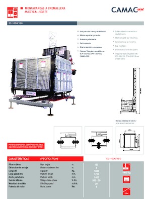 Industriele takel CAMAC EC-1000/150