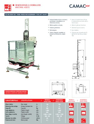 Industriele takel CAMAC EC-HA-500/120